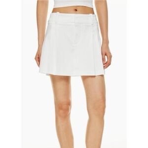 Sunday Best  Rider Pleated Mini Skirt White Size 4 Aritzia